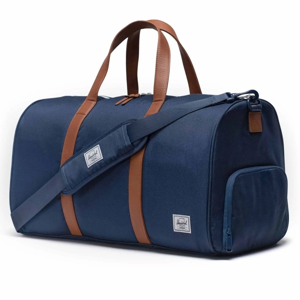 Herschel Supply Company Blue and Tan Duffel Bag